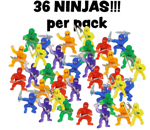 Mini Ninja Action Figures Set – 36 Ultimate Ninja Warriors Toy Pack!